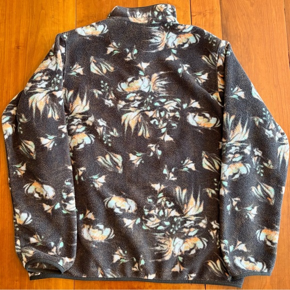 PATAGONIA LIGHTWEIGHT SYNCHILLA Snap FLEECE PULLOVER XL SWIRL FLORAL PITCH BLUE - Picture 8 of 9